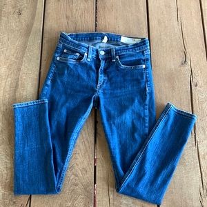 Rag&bone size 27 Capri denim, color cypress